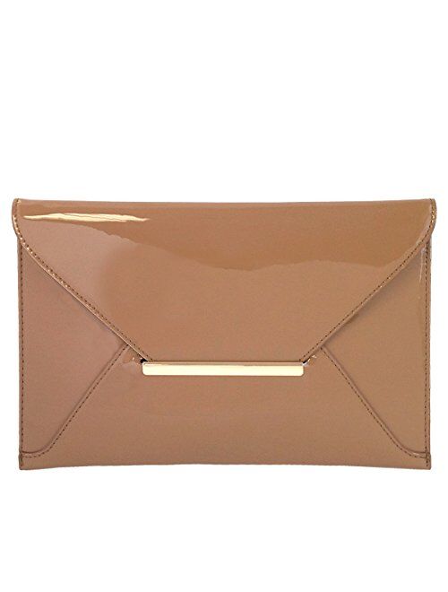 Faux Patent Leather Envelope Candy Clutch Bag