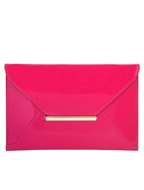 Faux Patent Leather Envelope Candy Clutch Bag