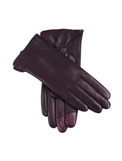 Winter Gloves for Women Genuine Leather Warm Cashmere & Wool Blend Lining Touchscreen Windproof Driving Dress