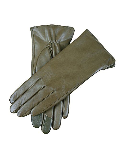 Winter Gloves for Women Genuine Leather Warm Cashmere & Wool Blend Lining Touchscreen Windproof Driving Dress