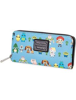 Disney Toy Story Chibi Faux Leather Zip Around Wallet