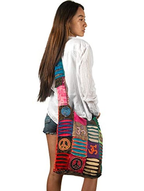 Hobo Colorful Shoulder Crossbody Bag Large Women Sling Slouch Hippie Boho