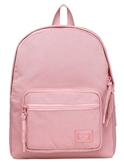 MOREPURE 225s Small Backpack for Women & Girls, Plain Bookbag Purse Cute for Work Travel Everyday