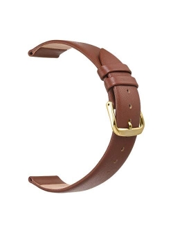 Classical Ultra Thin Leather Watch Bands for Ladies,EACHE Genuine Leather Watch Straps for Women & Mens 12mm 14mm 16mm 18mm 20mm More Colors