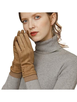 Womens Gloves Winter Touch Screen Texting Phone Windproof Gloves for Women Fleece Lined Thick Warm Gloves