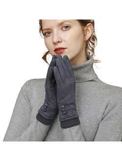 Womens Gloves Winter Touch Screen Texting Phone Windproof Gloves for Women Fleece Lined Thick Warm Gloves