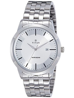 Titan Workwear Mens Designer Dress Watch | Quartz, Water Resistant, Stainless Steel or Leather Band