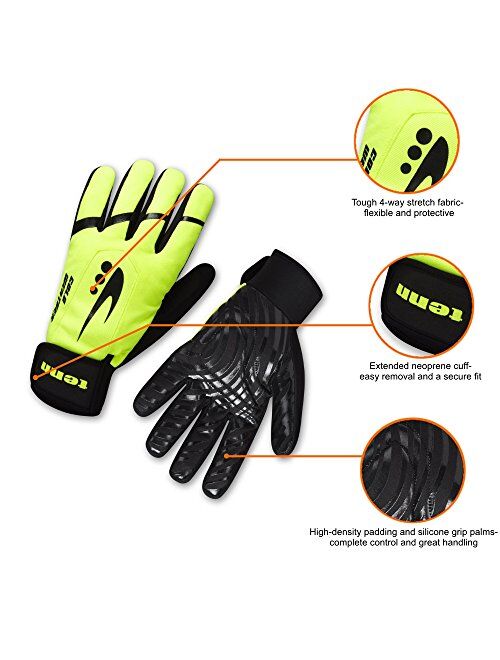 Tenn Waterproof Cold Weather Plus Winter Thermal Padded Thinsulate Lined Cycling Gloves