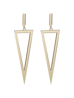 LILIE&WHITE Metal Triangle Danlge Drop Earrings For Women Costume Jewelry