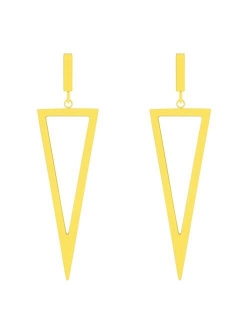 LILIE&WHITE Metal Triangle Danlge Drop Earrings For Women Costume Jewelry