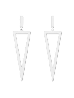 LILIE&WHITE Metal Triangle Danlge Drop Earrings For Women Costume Jewelry