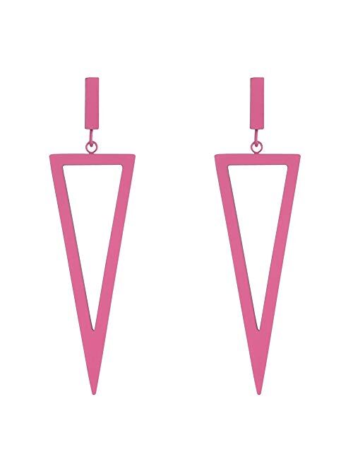 LILIE&WHITE Metal Triangle Danlge Drop Earrings For Women Costume Jewelry