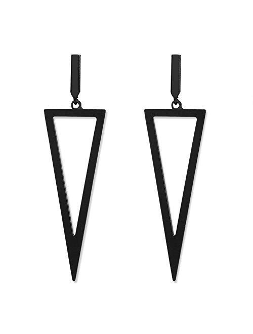 LILIE&WHITE Metal Triangle Danlge Drop Earrings For Women Costume Jewelry