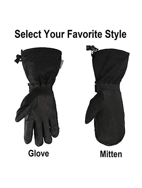 Winter Gloves Ski Mittens 3M Thinsulate Thermal Snow Work Glove for Men/Women