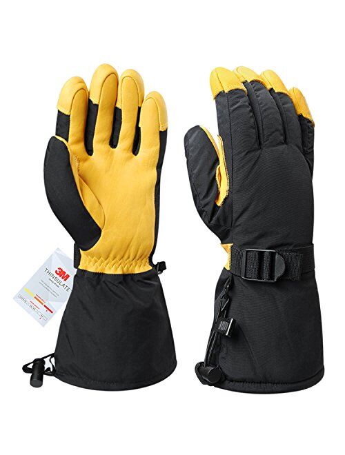 Winter Gloves Ski Mittens 3M Thinsulate Thermal Snow Work Glove for Men/Women