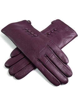 The Leather Emporium Women's Gloves Fur Lined Winter Warm