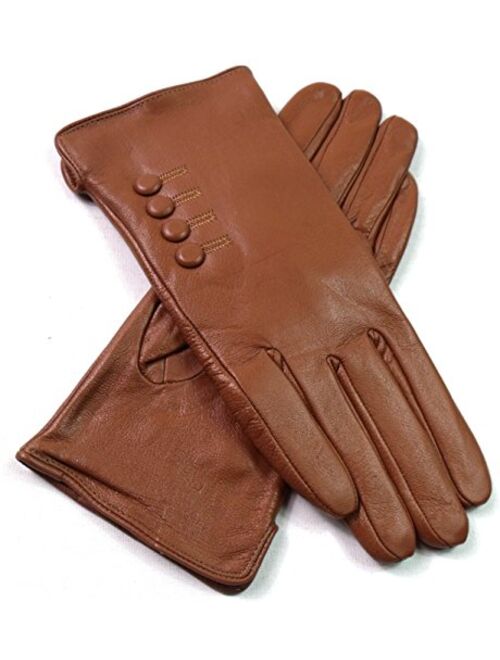 The Leather Emporium Women's Gloves Fur Lined Winter Warm