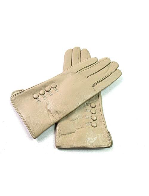 The Leather Emporium Women's Gloves Fur Lined Winter Warm