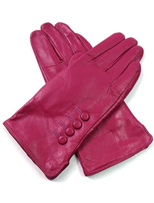 The Leather Emporium Women's Gloves Fur Lined Winter Warm