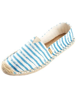 Alexis Leroy Men's Fashion Casual Canvas Slip on Flat Espadrilles