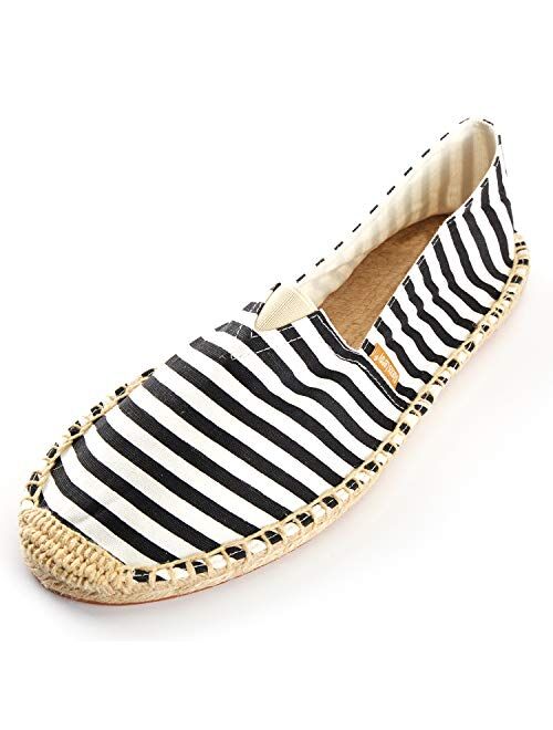 Alexis Leroy Men's Fashion Casual Canvas Slip on Flat Espadrilles