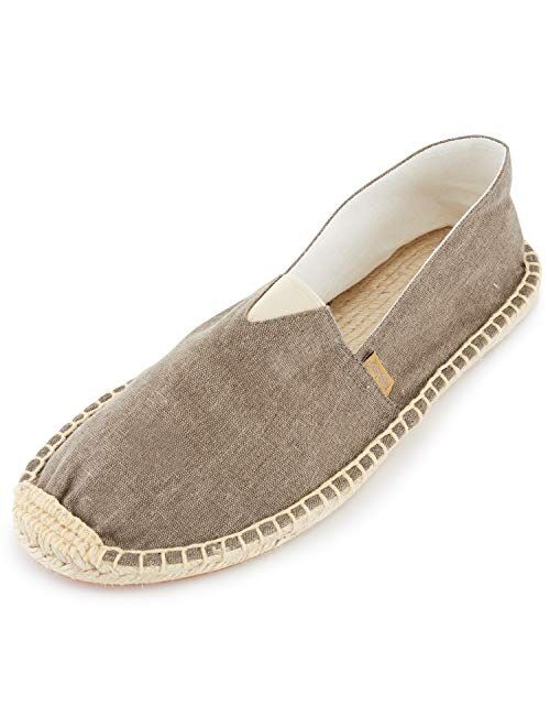 Alexis Leroy Men's Fashion Casual Canvas Slip on Flat Espadrilles