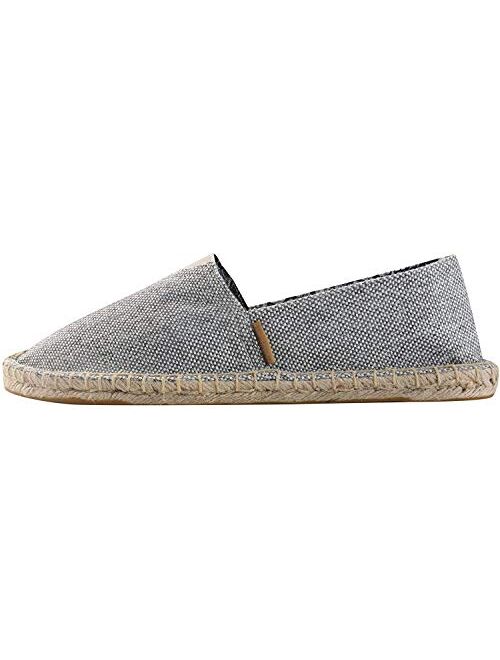 Alexis Leroy Men's Fashion Casual Canvas Slip on Flat Espadrilles