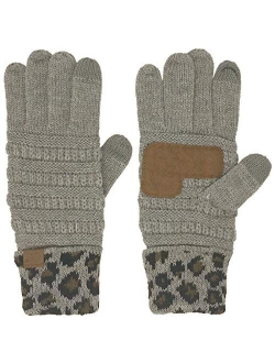 Winter CC Quad Touch Screen Smart Cellphone Finger Tips Warm Soft Gloves