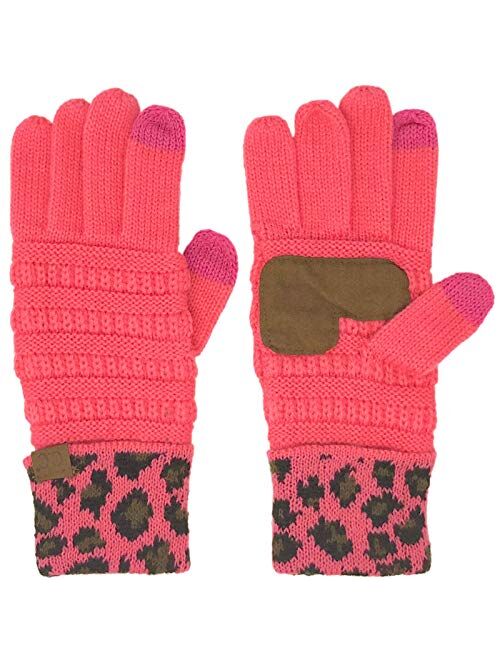 Winter CC Quad Touch Screen Smart Cellphone Finger Tips Warm Soft Gloves