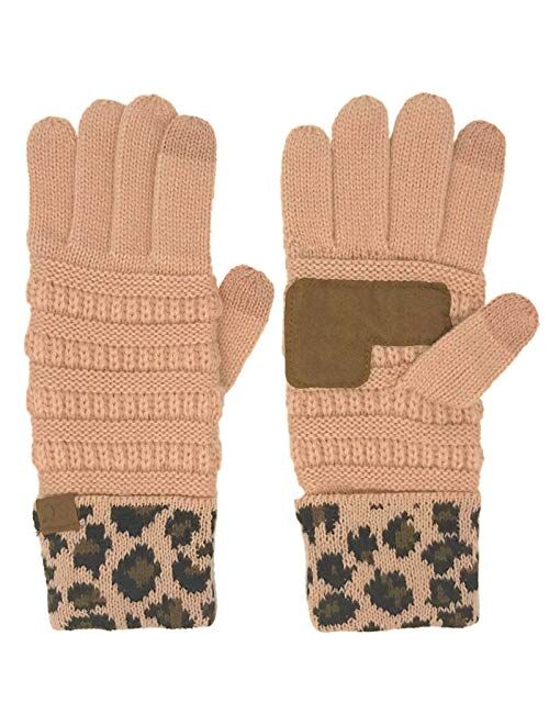 Winter CC Quad Touch Screen Smart Cellphone Finger Tips Warm Soft Gloves