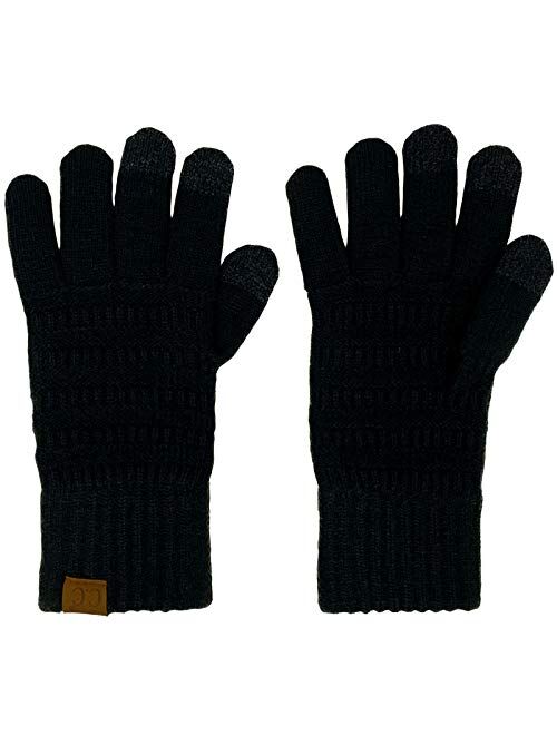 Winter CC Quad Touch Screen Smart Cellphone Finger Tips Warm Soft Gloves