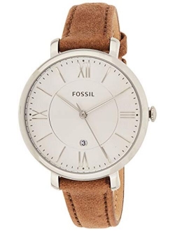 Women Jacqueline Stainless Steel and Leather Casual Quartz Watch