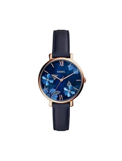 Women Jacqueline Stainless Steel and Leather Casual Quartz Watch