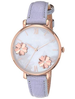 Women Jacqueline Stainless Steel and Leather Casual Quartz Watch