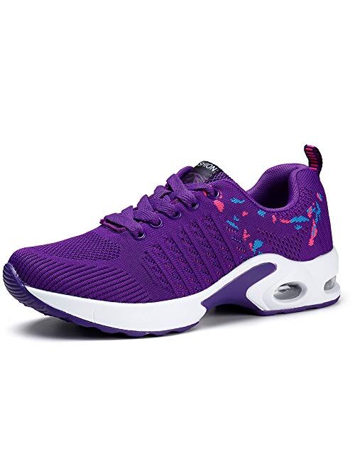 STQ Women's Running Shoes Breathable Air Cushion Sneakers