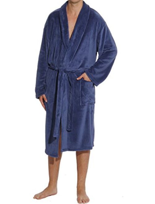 #followme Ultra Soft Plush Robe for Men with Shawl Collar