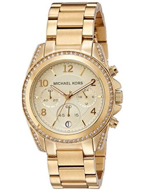 Michael Kors Golden Runway Watch with Glitz MK5166