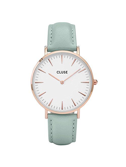 Cluse Women's La Boheme 38mm Leather Band Metal Case Japanese Quartz Movement Analog Watches Collection