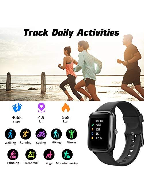 Buy Fitpolo Fitness Tracker Smart Watch Step Trackers With Heart Rate Monitor Ip68 Waterproof