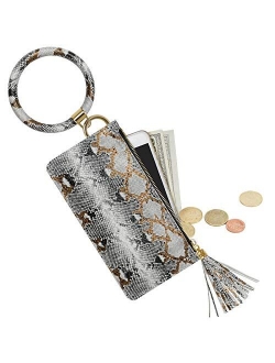 Doormoon Keychain Bracelet, Tassel Key Chain Wristlet Ring Circle Bangle