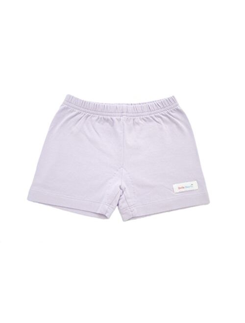 UndieShorts Girls Lavender, White, Pink 3 Pack Undershorts, Playground Athletic Bike Shorts for Under Dresses