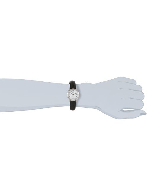 Timex Women Quartz Easy Reader Watch with Analogue Display and Leather Strap