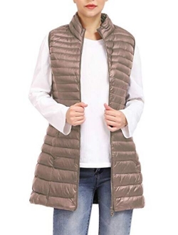 ELFJOY Women's Ultra Light Long Down Vest