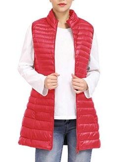 ELFJOY Women's Ultra Light Long Down Vest