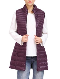 ELFJOY Women's Ultra Light Long Down Vest