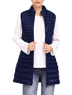 ELFJOY Women's Ultra Light Long Down Vest