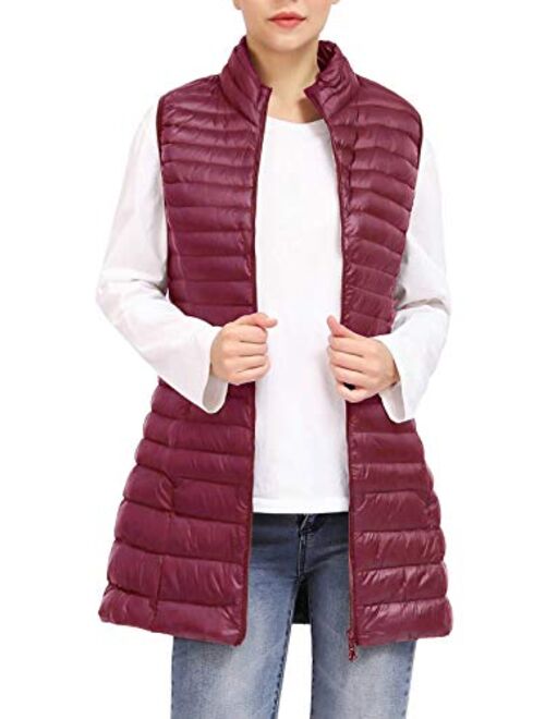 ELFJOY Women's Ultra Light Long Down Vest