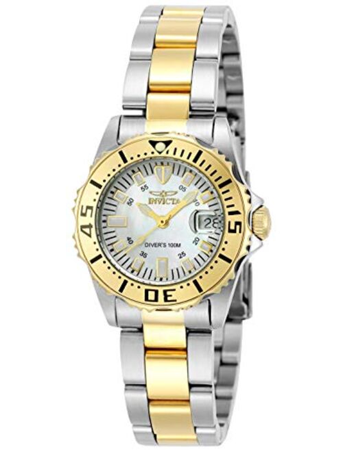 Invicta Women's Pro Dive 30mm Two Tone Stainless Steel Quartz Watch, Two Tone (Model: 6895)