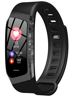 Fitness Tracker Heart Rate Monitor Blood Pressure Sleep Calorie Pedometer Watch Waterproof Activity Tracker for Men Women