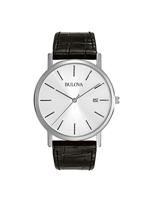 Bulova Men's Classic Leather Strap Watch - 96B104